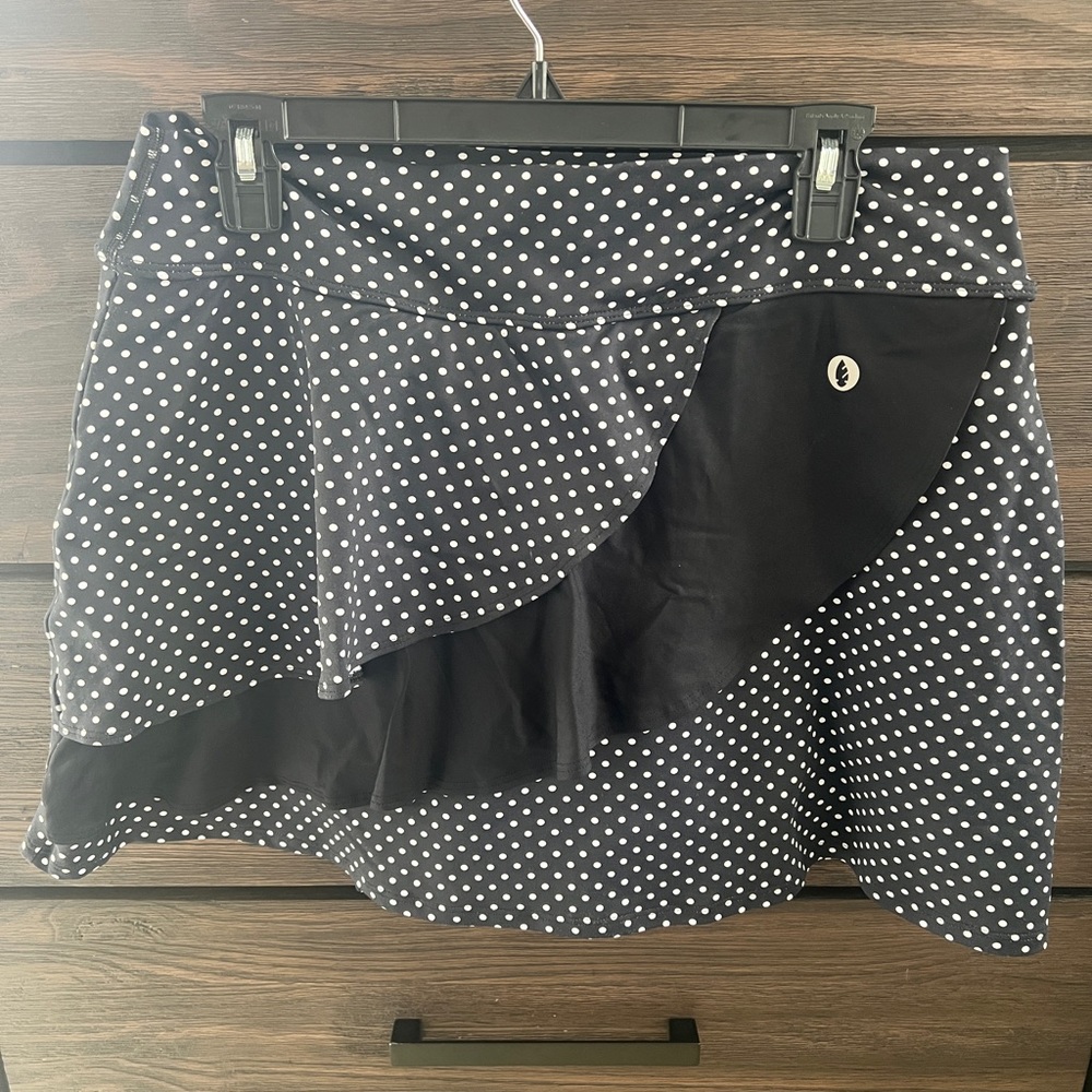 Dona Jo Skort in Black Polka Dot Size 3